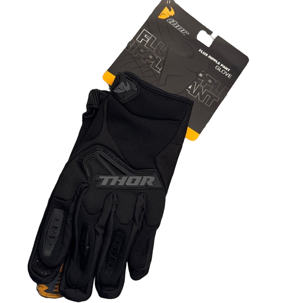 Thor Black Riding Gloves